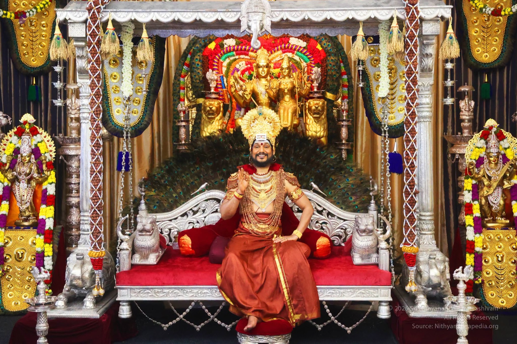 Traditional Hindu temple and sacred cultural setting